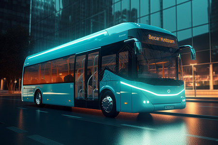 创新技术的氢电公交车图片
