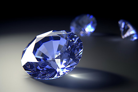 昂贵的蓝色钻石图片