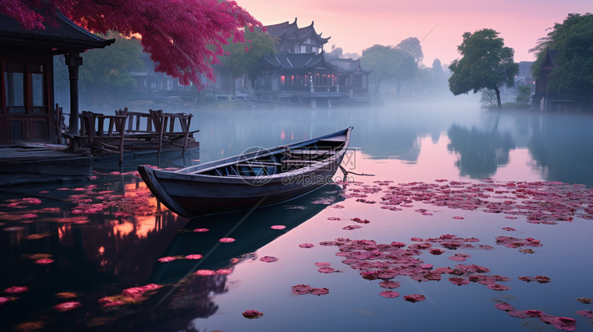 美丽的江南水乡景观图片