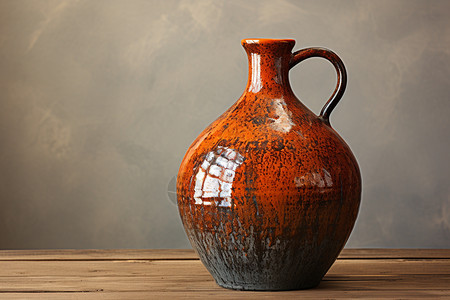 复古的陶瓷酒瓶图片
