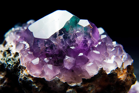 矿物紫水晶图片