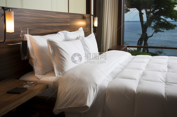 海边的度假酒店房间图片