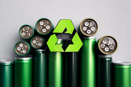 可回收利用能源电池背景图片