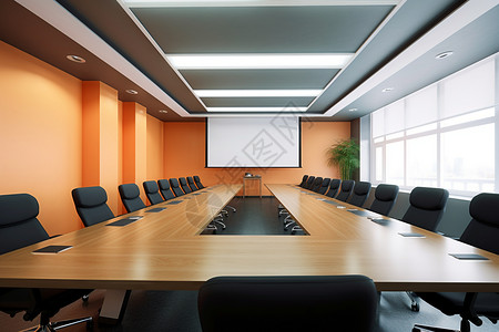 商务的会议室图片