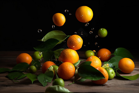 富含维生素的柑橘背景图片