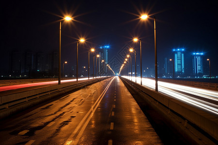 城市中的快速高架桥图片