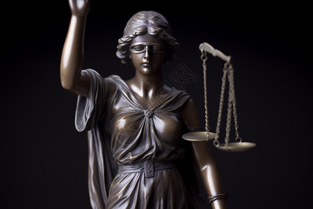 公平正义的法律雕塑图片