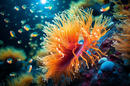 彩色的珊瑚礁图片