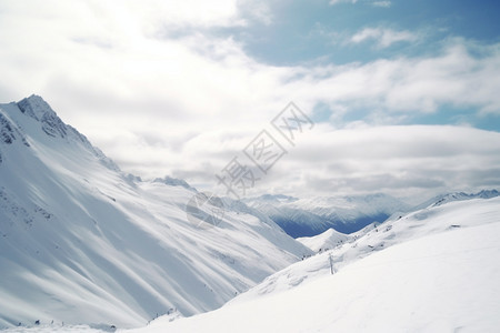 高高的雪山图片