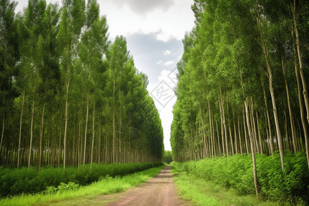 茂密的林地背景图片