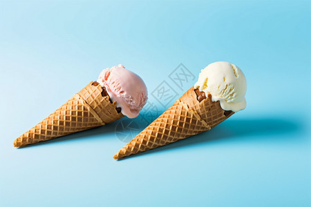 清凉的冰淇淋背景图片