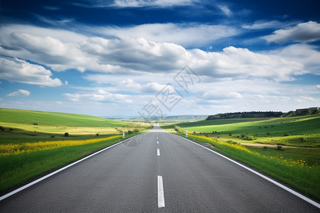 高速的公路背景图片