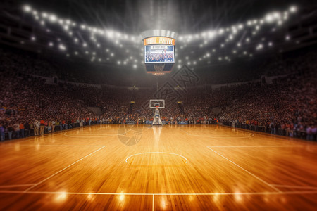 明亮的篮球场图片
