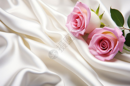 空中婚礼浪漫的玫瑰背景背景