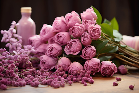 美丽的紫色玫瑰图片