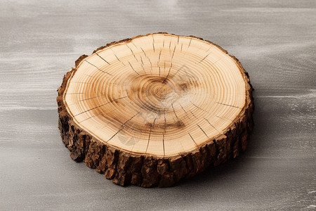 圆形的自然木材图片