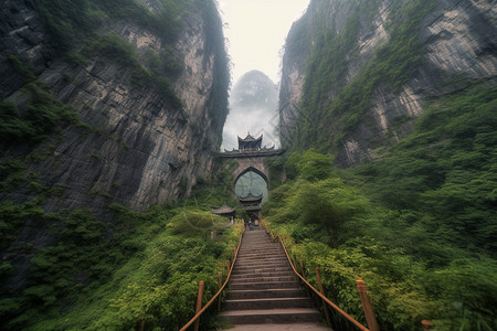 中国的奇石群峰图片