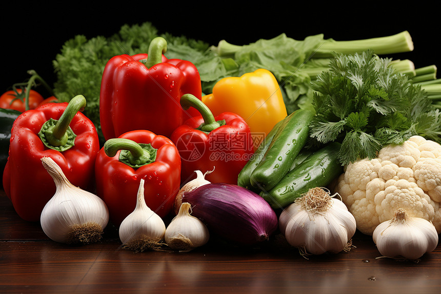 无农药的健康蔬菜图片