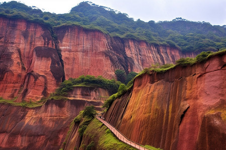 丹霞山国家地质公园背景图片