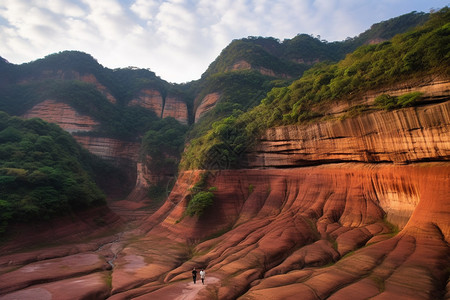 丹霞地貌背景图片