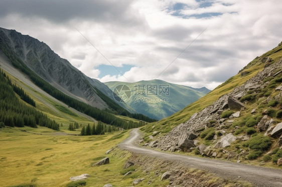 自然荒野道路图片