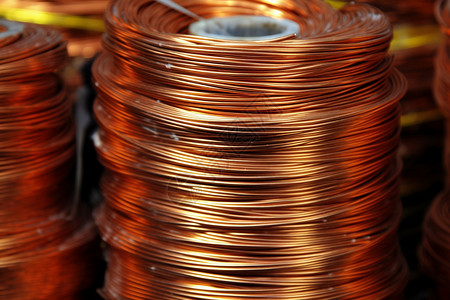 金属加工厂生产的铜线图片