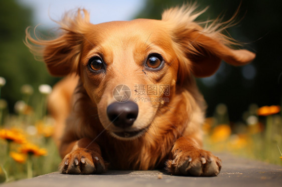 可爱的腊肠犬图片