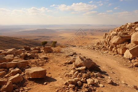 以色列拉蒙陨石坑景观图片