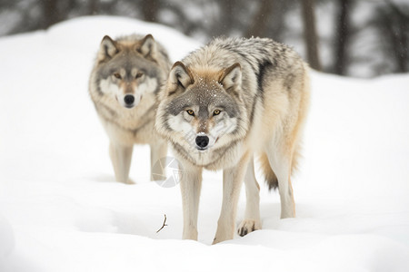 凶猛的野狼自然风景-广告传媒图片