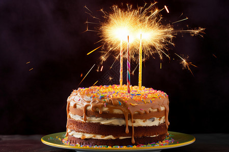 庆祝生日的蛋糕图片