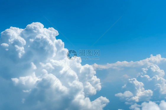 天空上的积云图片