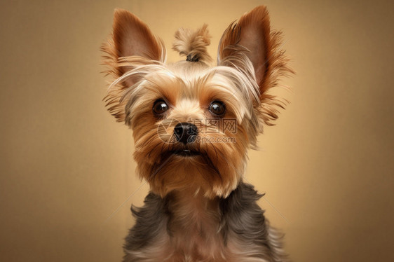 可爱小狗的肖像图片