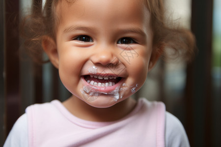 护理牙齿的孩子图片