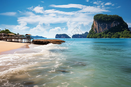 海水的浪花图片