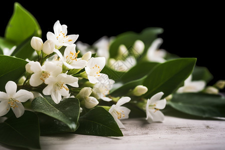 白色的茉莉花图片