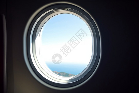 飞机舷窗外的景色图片