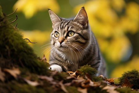 户外的小猫图片