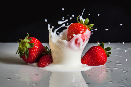 牛奶液体飞溅的牛奶设计图片