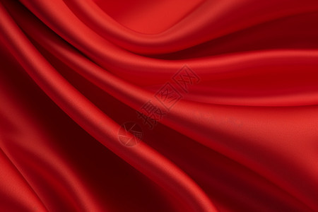 丝绸质感红色丝质面料背景背景
