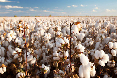 棉花采摘丰收的原生态棉花背景