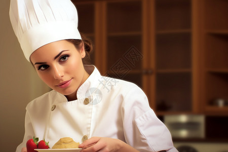女性厨师形象图片