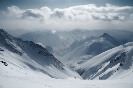 白雪覆盖的阿尔卑斯图片