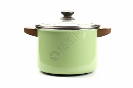 绿色的锅子图片