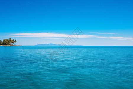 宝蓝色的海域背景图片