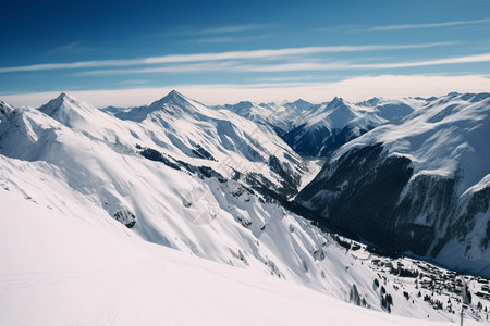 霜冻的雪山图片