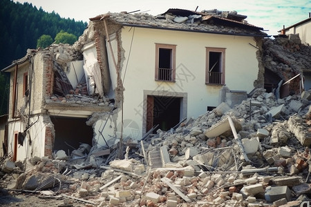 破坏人类家园的地震灾害图片