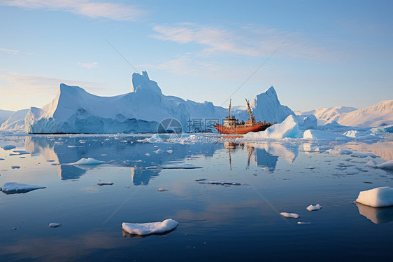 南极洲的融化现象图片