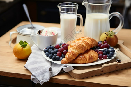 健康营养的早餐背景图片