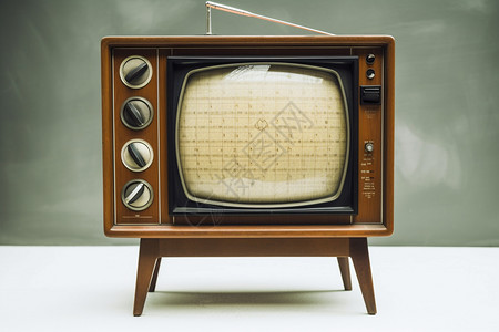 复古的古董电视高清图片
