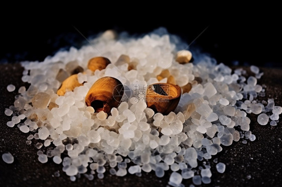 自然的矿物质食盐图片